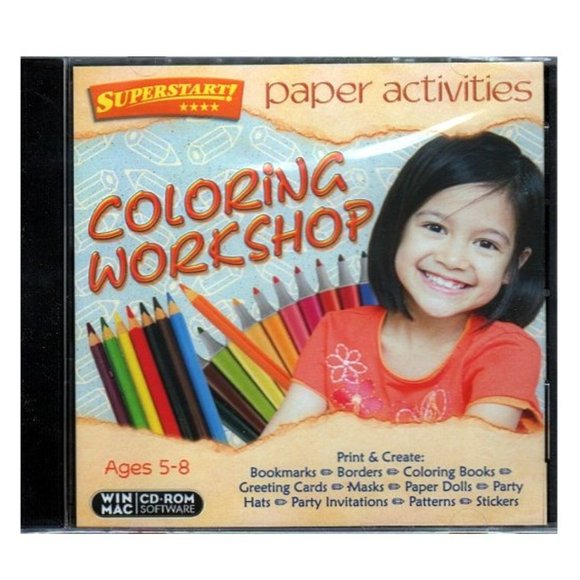 Paper Activities: Coloring Workshop (Ages 5-8) (CD, 2008) for Win/Mac -NEW in JC - Picture 1 of 2
